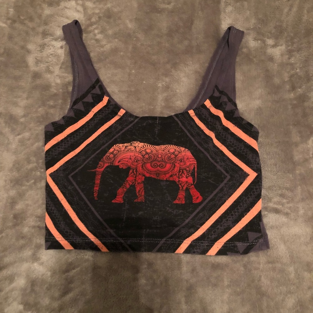 Elephant crop top
